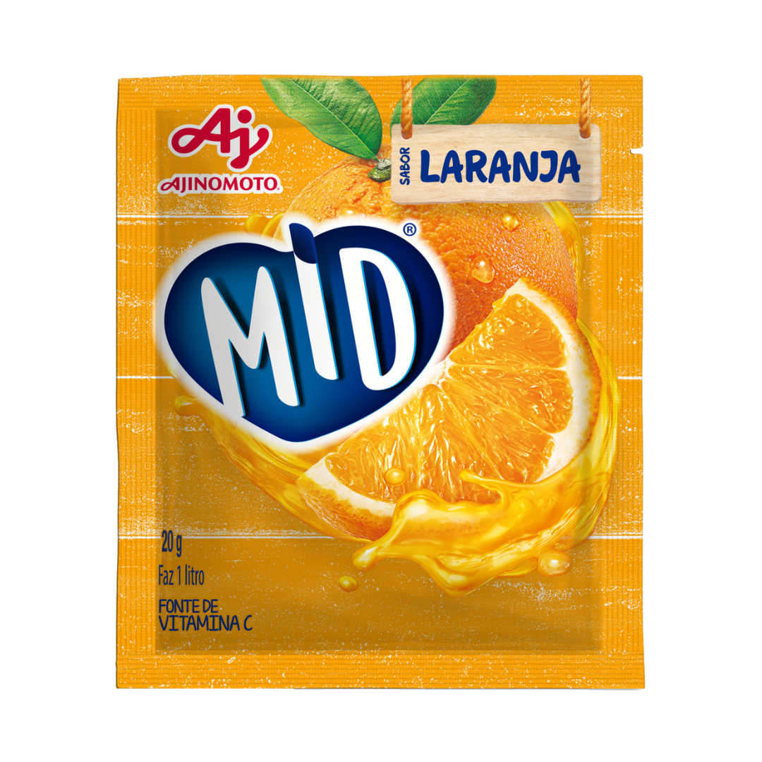 Suco em Pó Laranja - MID - 20g