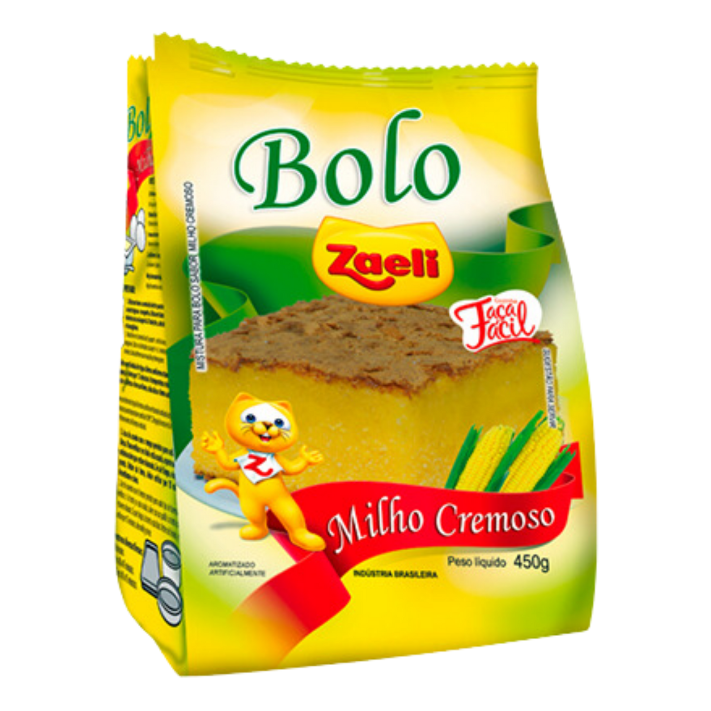 Mistura Para Bolo Sabor Milho Cremoso - ZAELI - 450g