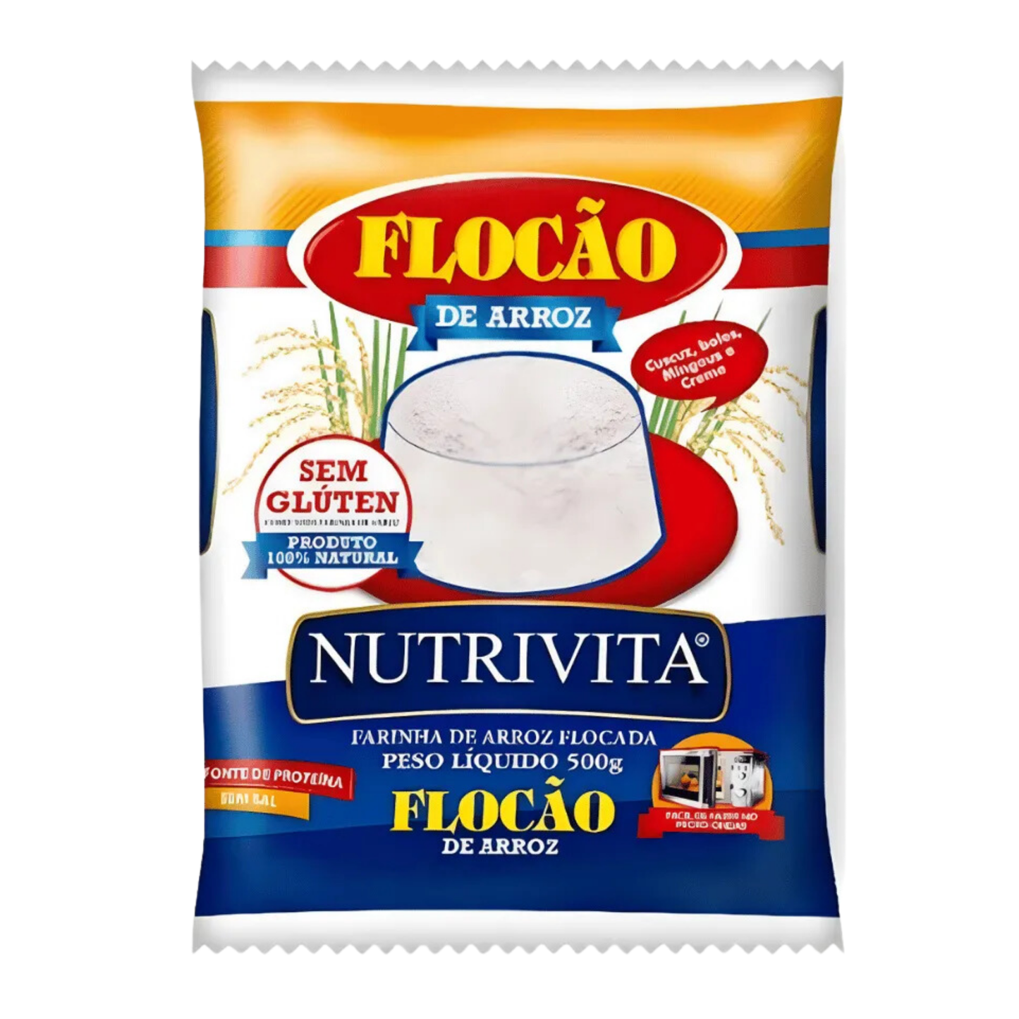 Flocão De Arroz - NUTRIVITA - 500g