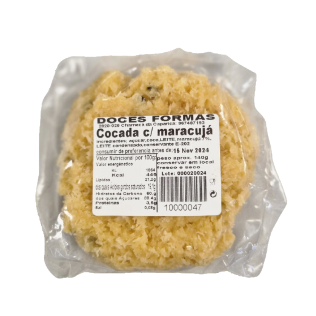 Cocada Maracujá - DOCES FORMAS - 140g