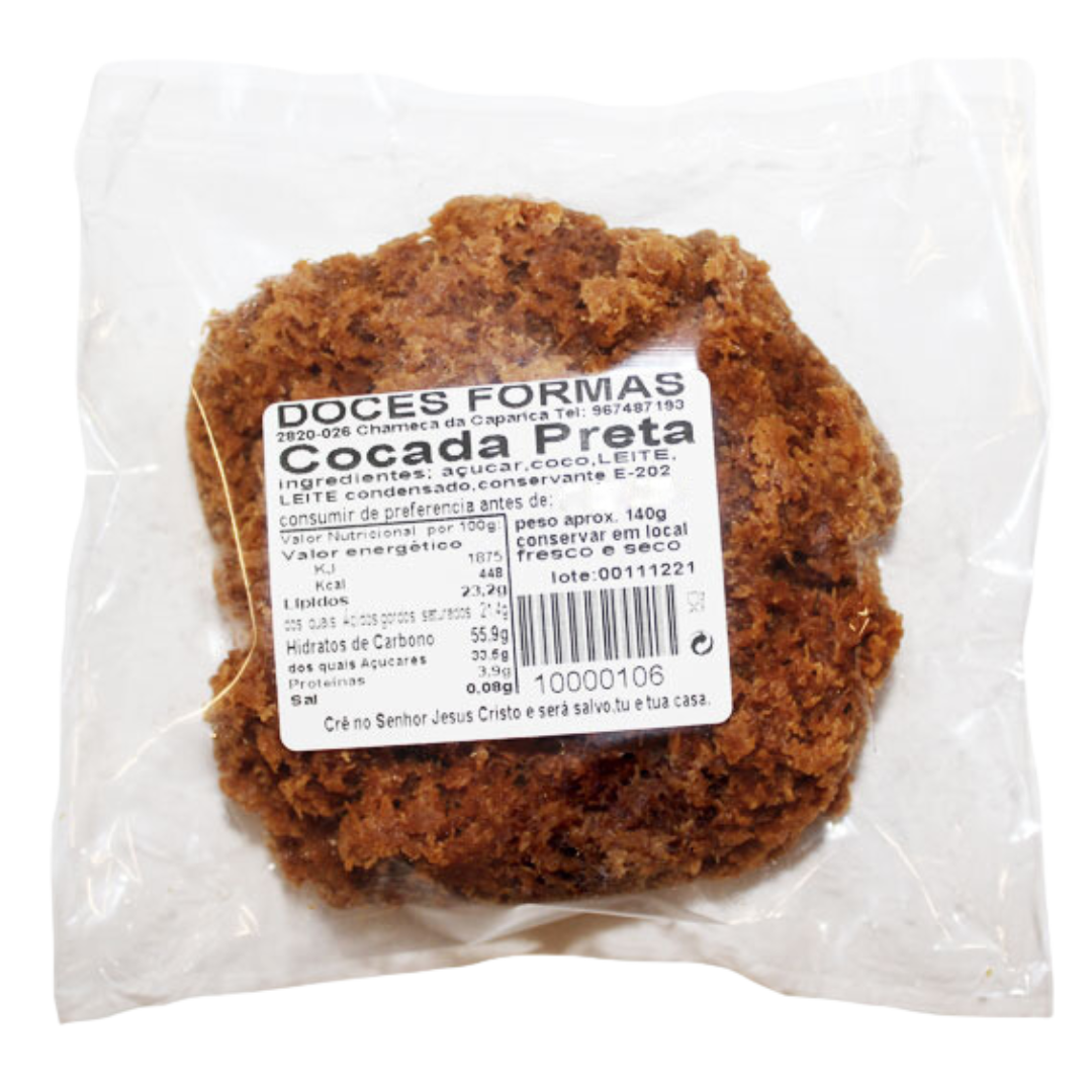 Cocada Preta - DOCES FORMAS - 140g