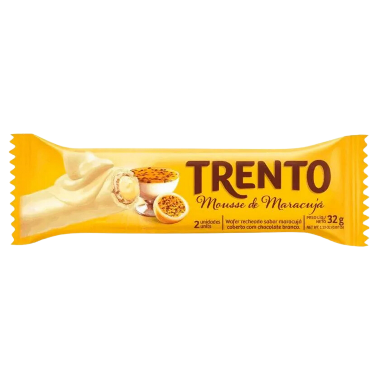 Chocolate Wafer Trento Sabor Mousse De Maracujá - TRENTO - 32g