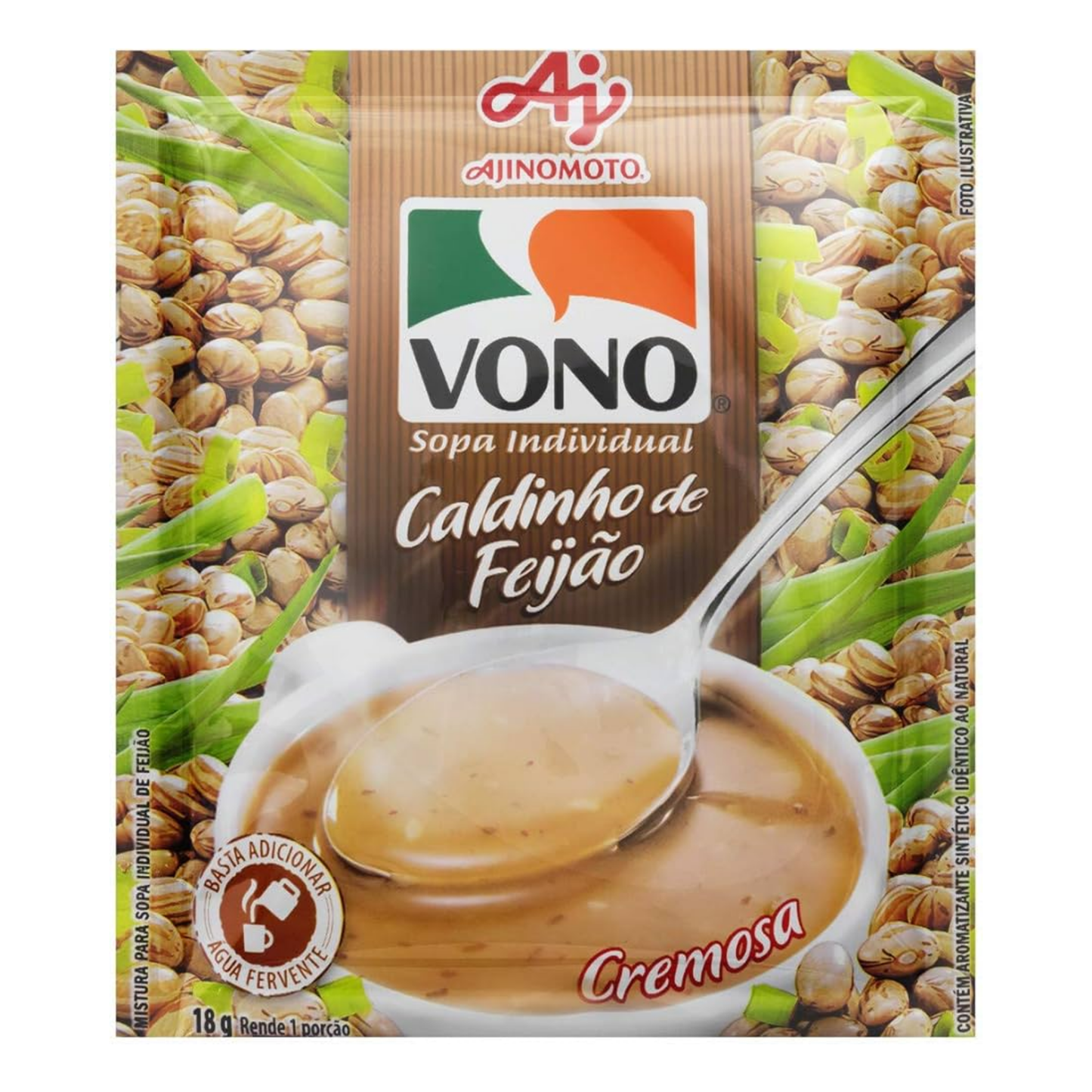 Sopa Cremosa Caldinho de Feijão - VONO - 17g