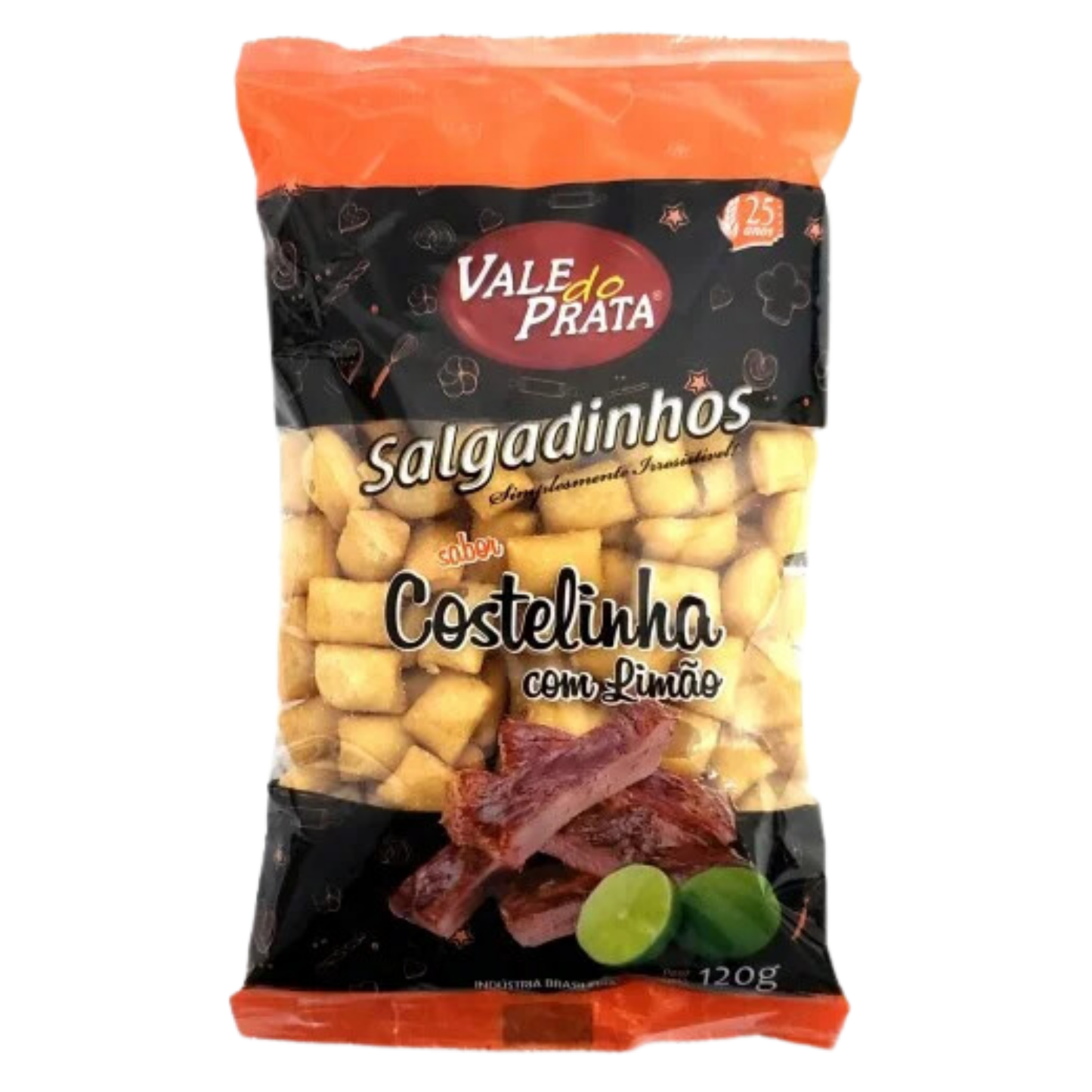 Salgadinho Costelinha com Limão - VALE DO PRATA - 120g