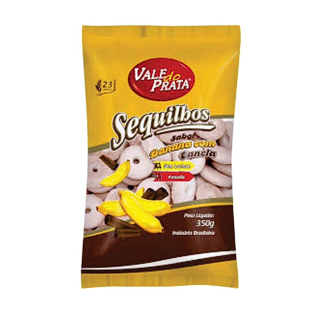 Biscoito Sequilhos Banana E Canela - VALE DO PRATA - 350g
