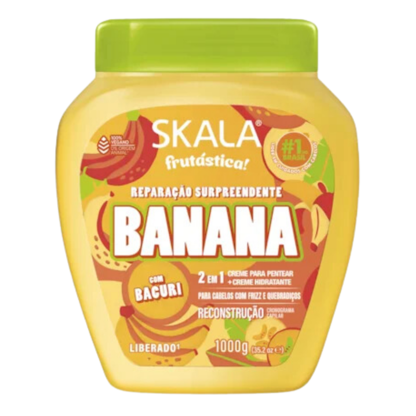 Creme 2 em 1 Fruitastic Banana - SKALA - 1000g