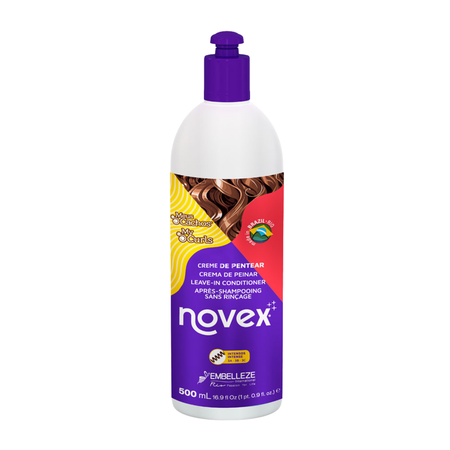 Creme de Pentear Meus Cachos Caracóis Intensos 3A.3B.3C.- NOVEX - 500ml