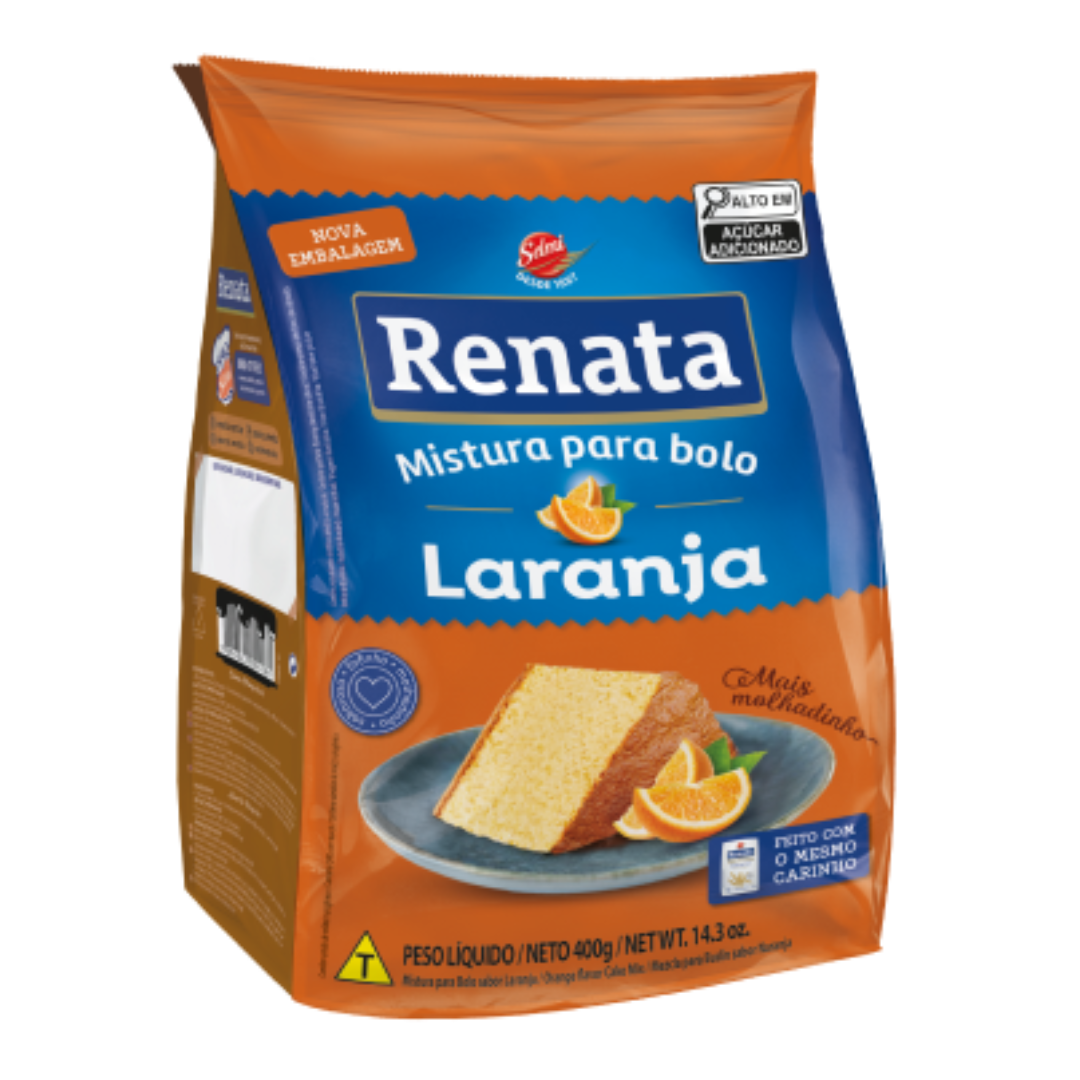 Mistura Para Bolo sabor Laranja - RENATA - 400g