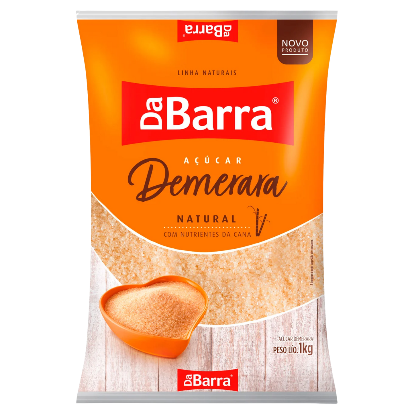 Açúcar Amarela Demerara - DA BARRA - 1kg