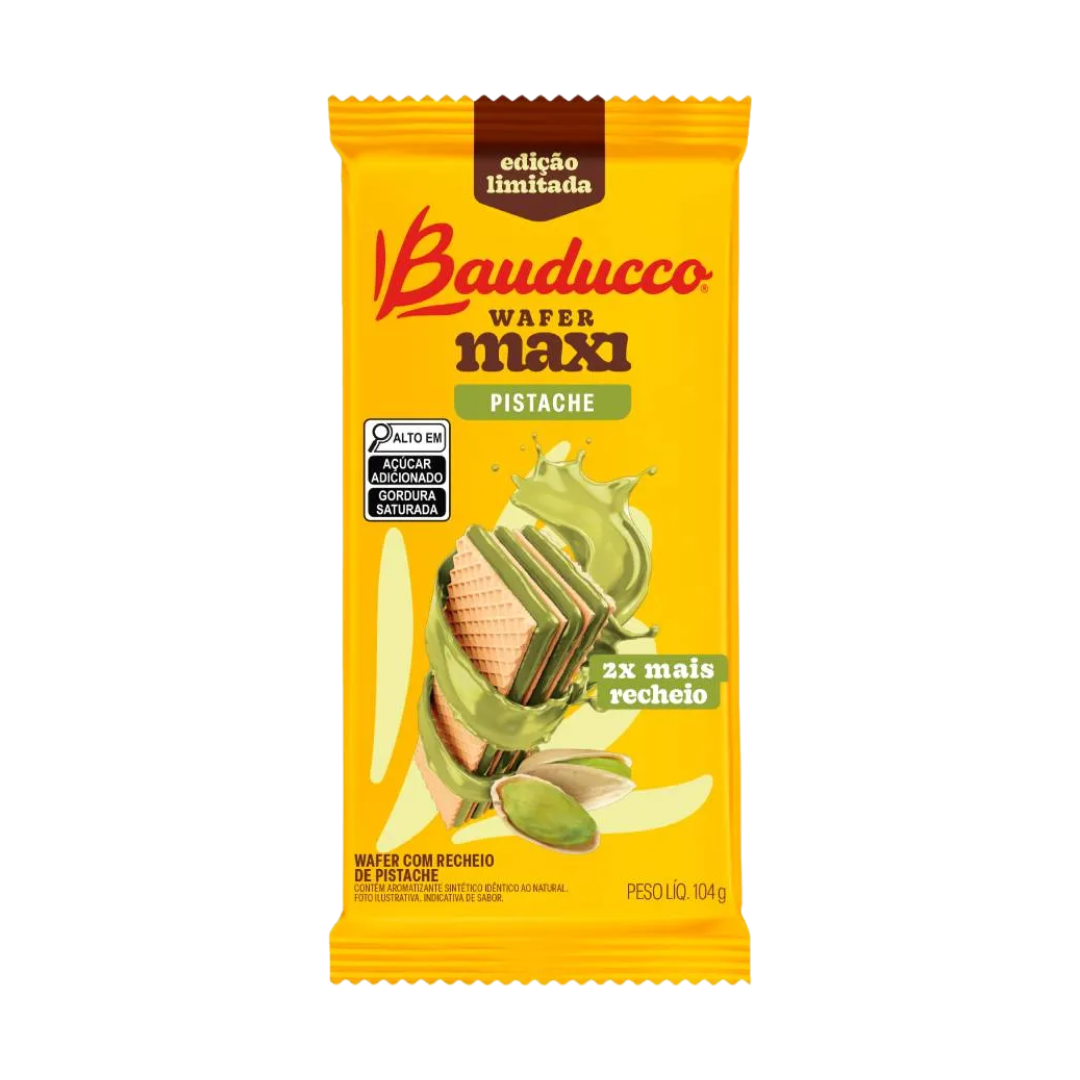Wafer Maxi Pistache - BAUDUCCO - 104g