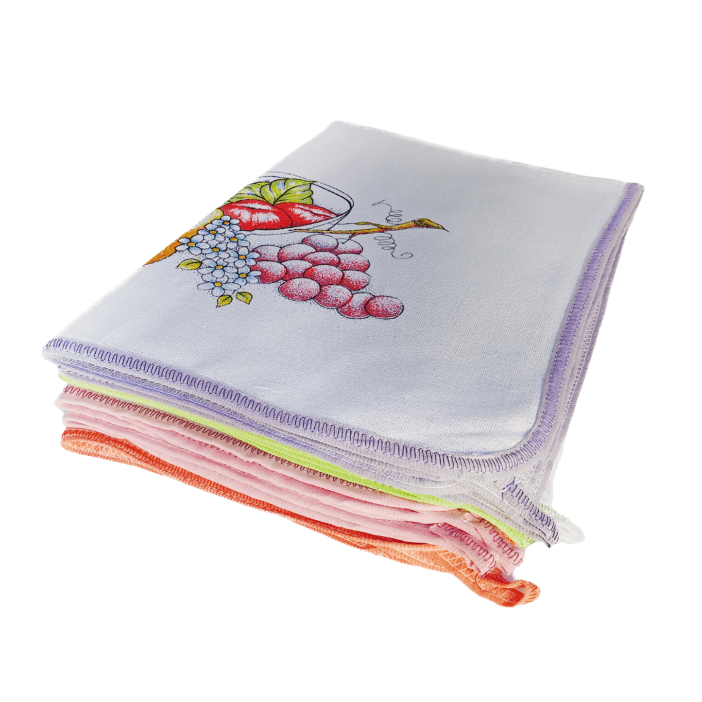 Pano De Prato com Viés Estampado - 40cm x 65cm