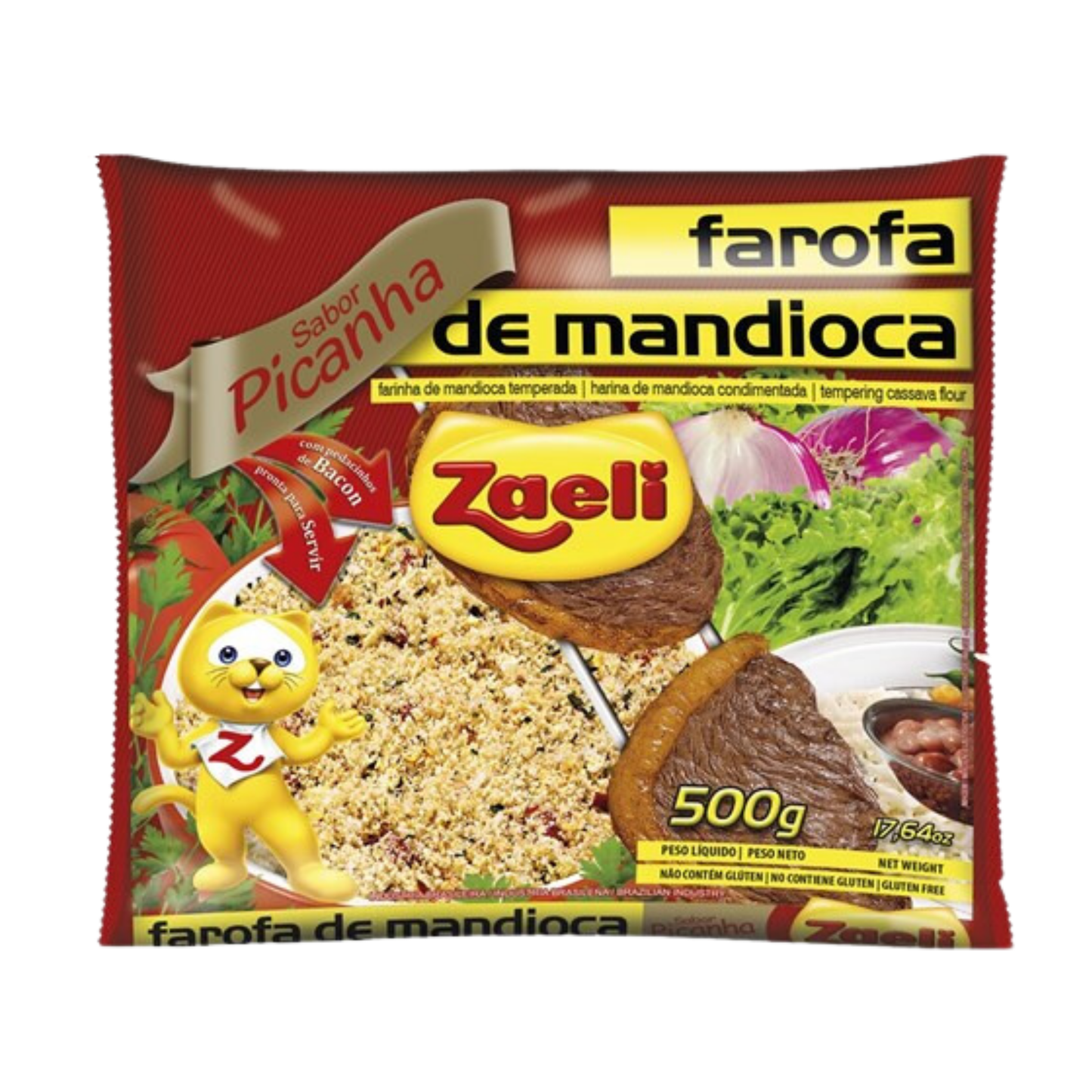 Farofa de Mandioca Sabor Picanha - ZAELI - 500g