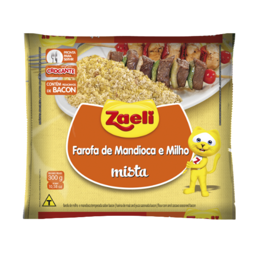 FAROFA MISTA MANDIOCA E MILHO ZAELI 300G