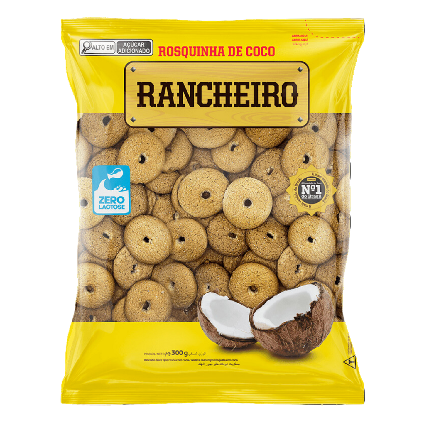 ROSQUINHA DE COCO RANCHEIRO 300G