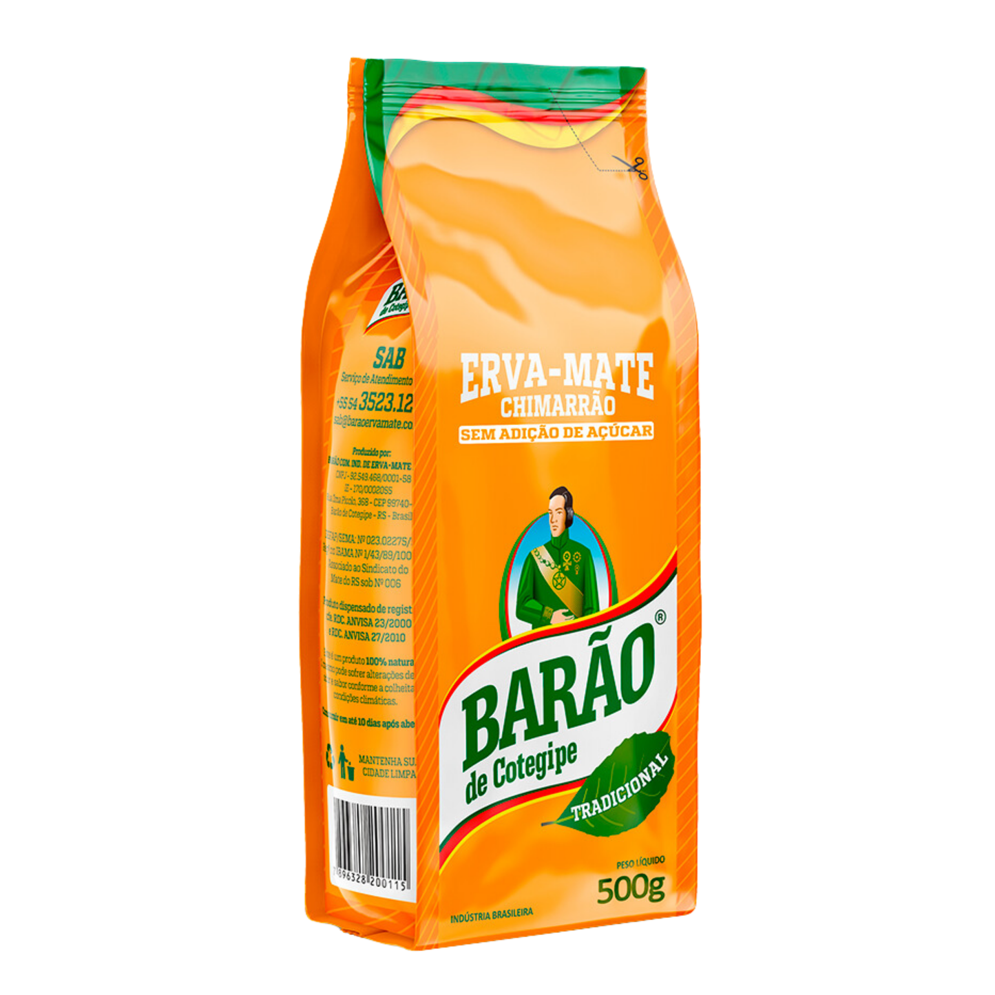 Erva Mate Chimarrão Tradicional - BARÃO DE COTEGIPE - 500g