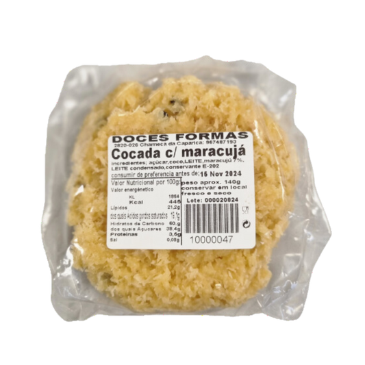 Cocada Maracujá - DOCES FORMAS - 140g