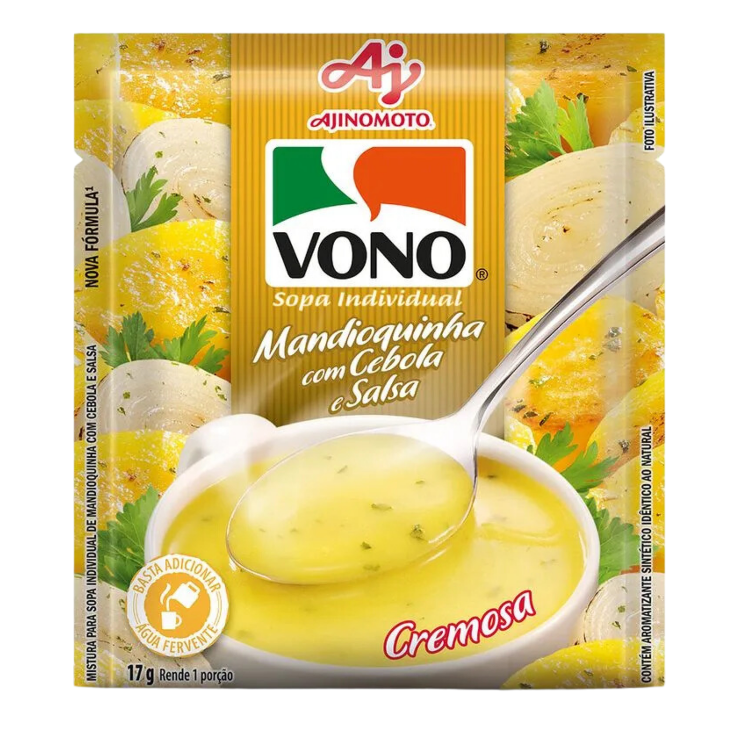 Sopa Cremosa Mandioquinha com Cebola e Salsa - VONO - 17g