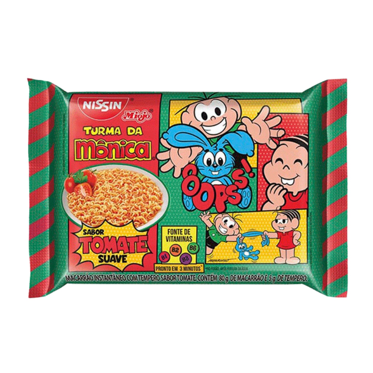 Macarrão Instantâneo (Miojo) Turma Da Mônica Sabor Tomate - NISSIN - 85g