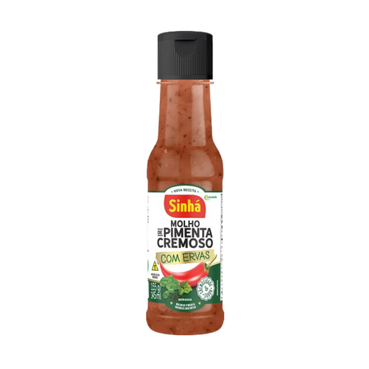 Molho Cremoso De Pimenta Com Ervas - SINHA - 145ml