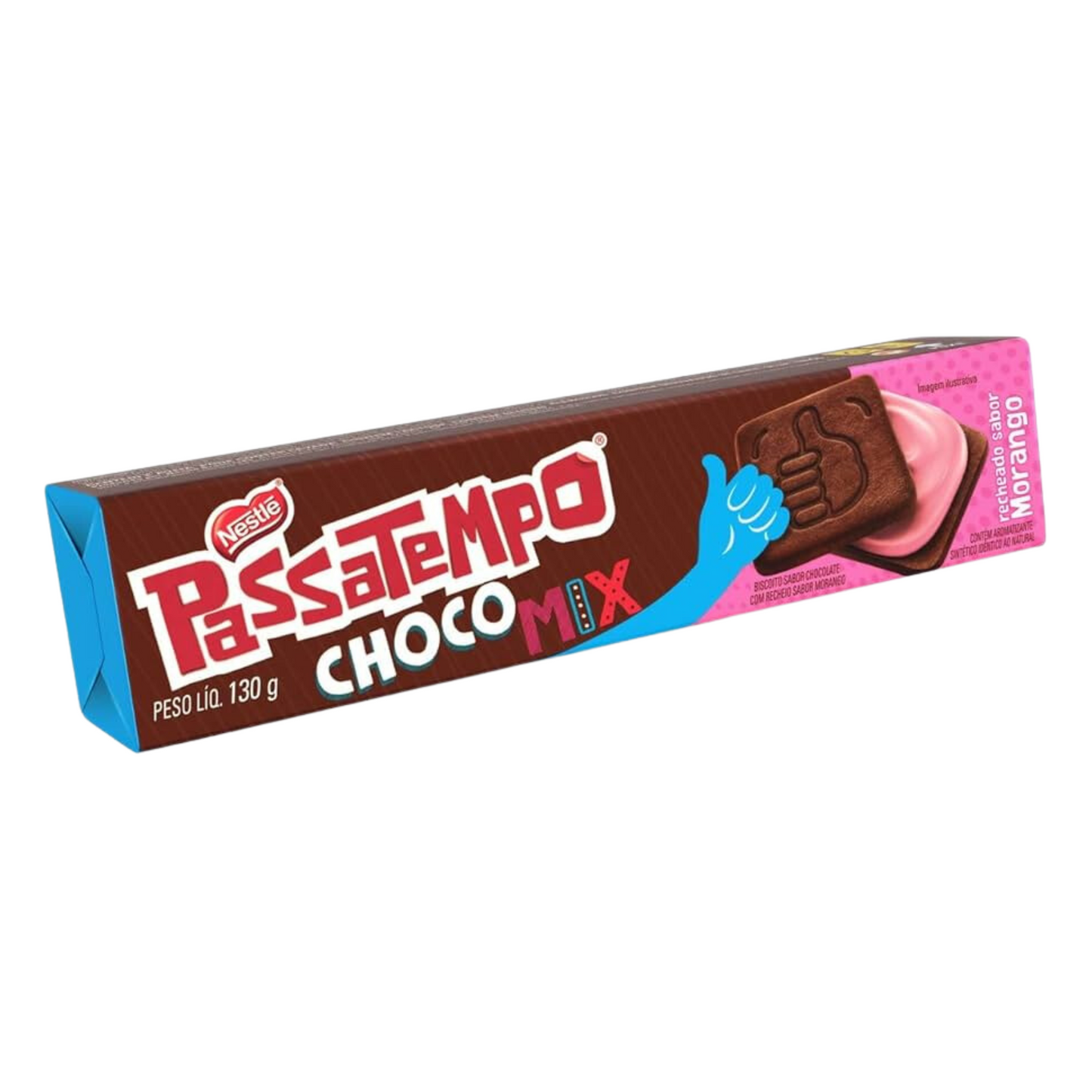 BIS. PASSATEMPO RECH. CHOCO MIX MORANGO 130G