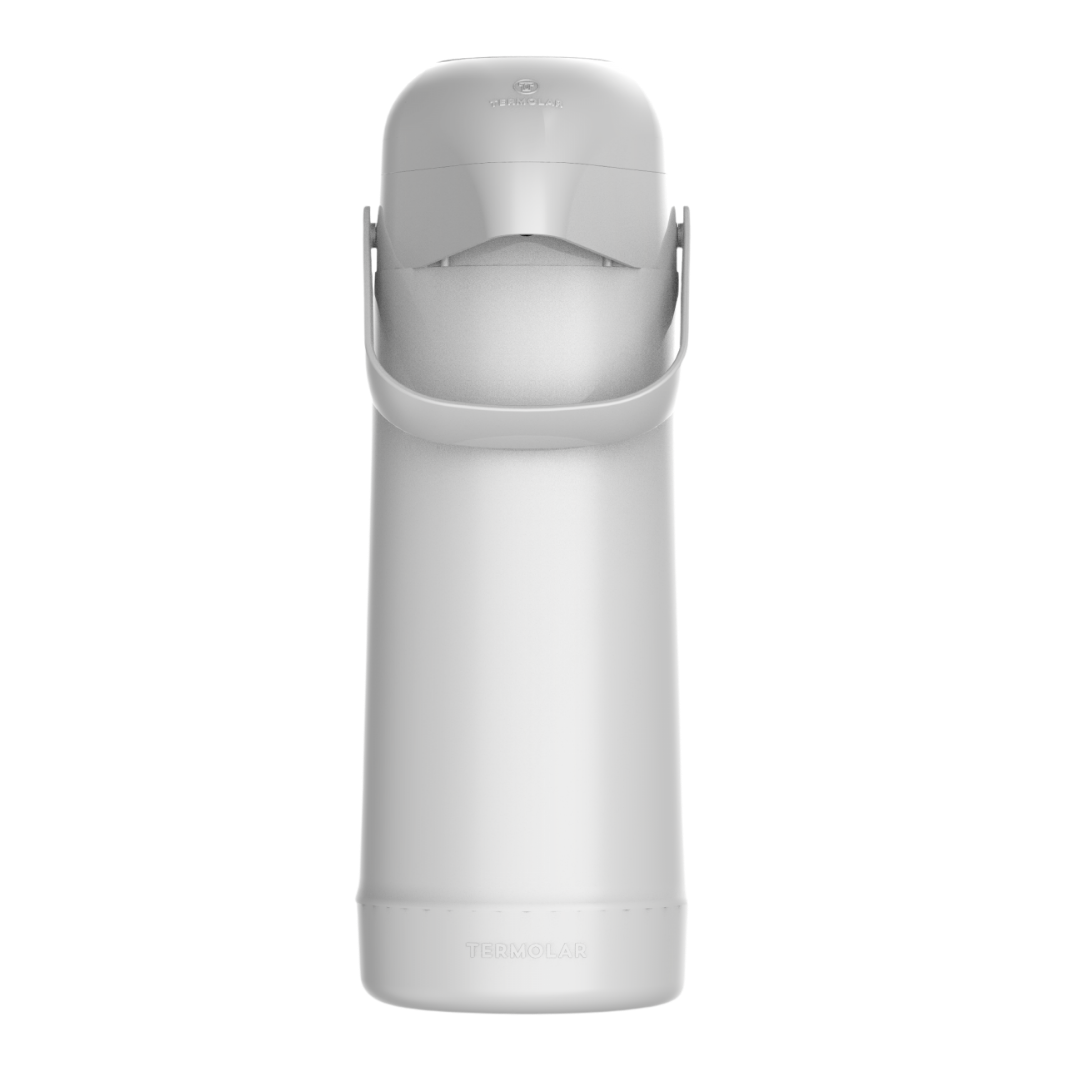 Garrafa Térmica Magic Pump Branca - TERMOLAR - 1L