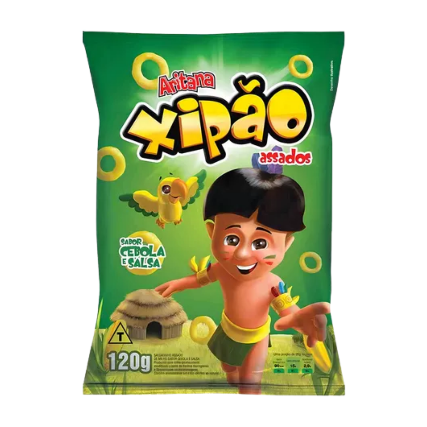 Salgadinho Xipão de Cebola e Salsa - ARITANA - 120g