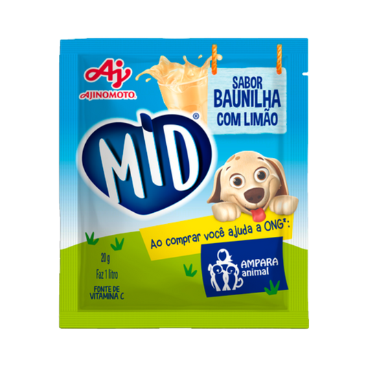 Suco em Pó Baunilha com Limão - MID - 20g