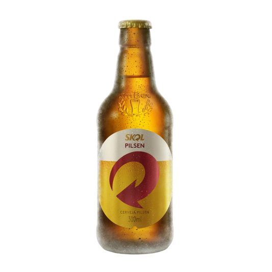 Cerveja Skol Garrafa - SKOL - 300ml
