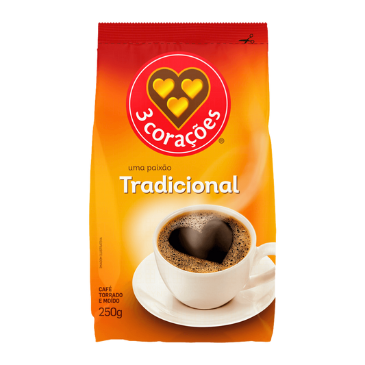 CAFE 3 CORAÇÕES TRADICIONAL 250G
