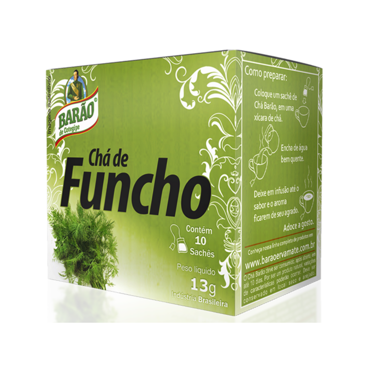 Chá De Funcho - BARÃO DE COTEGIPE - 10 sachês