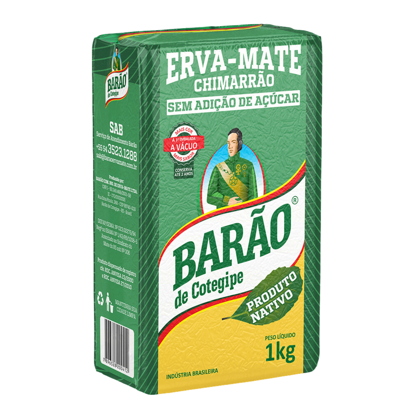 Erva-Mate Chimarrão Nativa - BARÃO DE COTEGIPE - 1kg