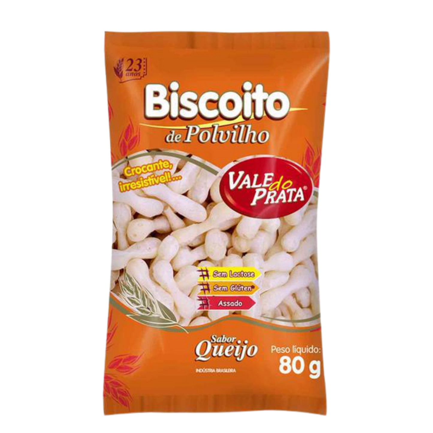 Biscoito de Polvilho Queijo - VALE DE PRATA - 80g