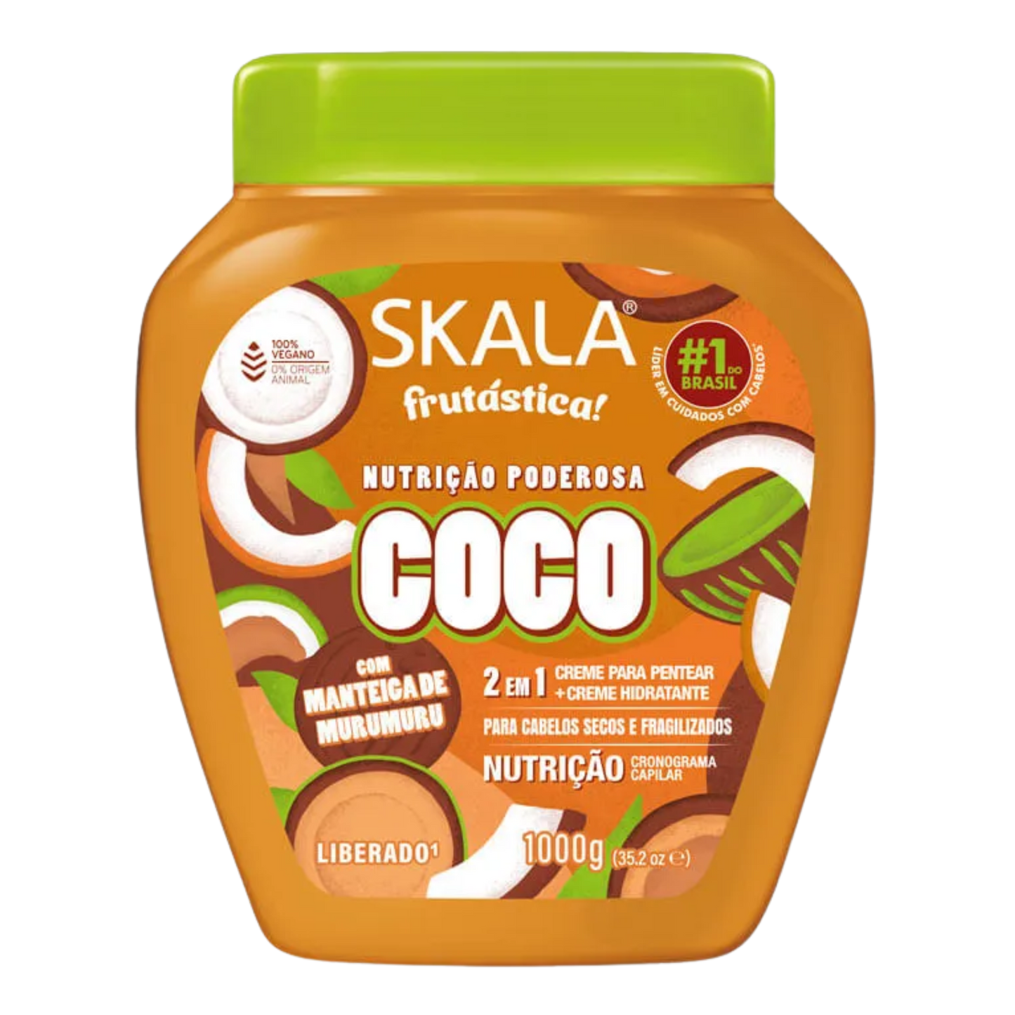 Creme 2 em 1 Fruitastic Coconut - SKALA - 1000g