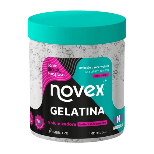 Gelatina Capilar Santo Black Poderoso - NOVEX - 1kg