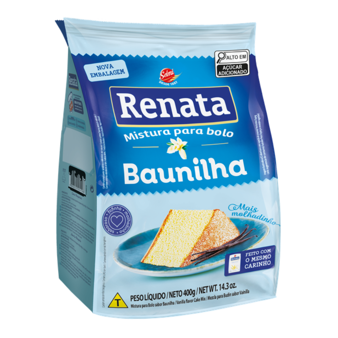 Mistura Para Bolo sabor Baunilha - RENATA - 400g