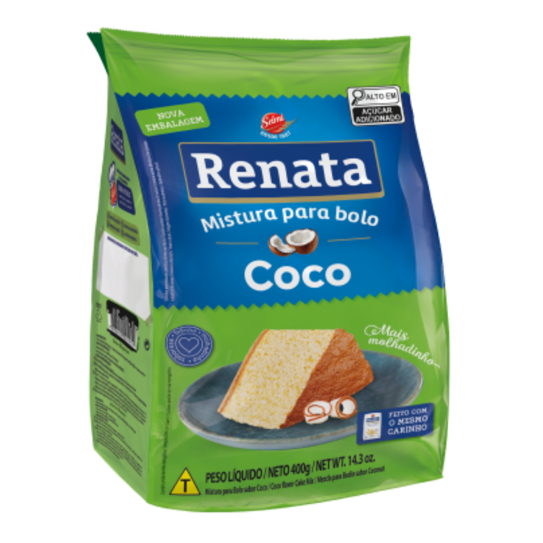 Mistura Para Bolo sabor Coco - RENATA - 400g