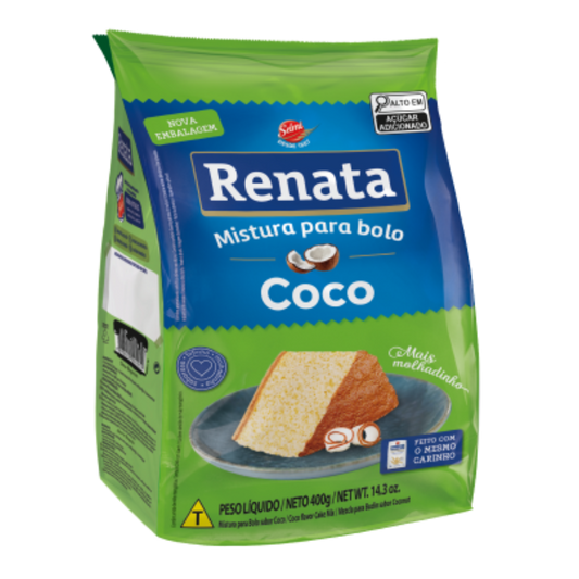Mistura Para Bolo sabor Coco - RENATA - 400g
