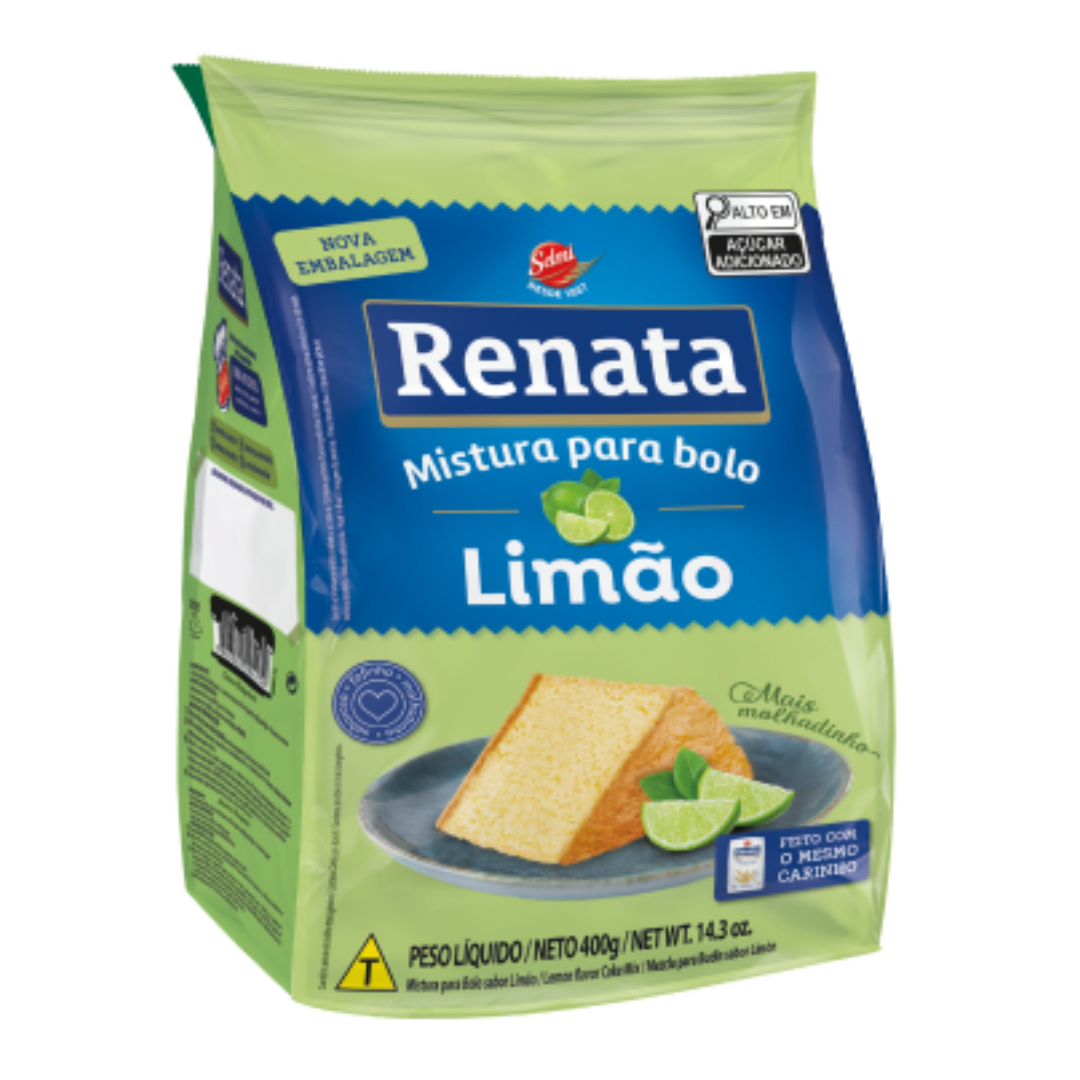 Mistura Para Bolo Sabor Limão - RENATA - 400g