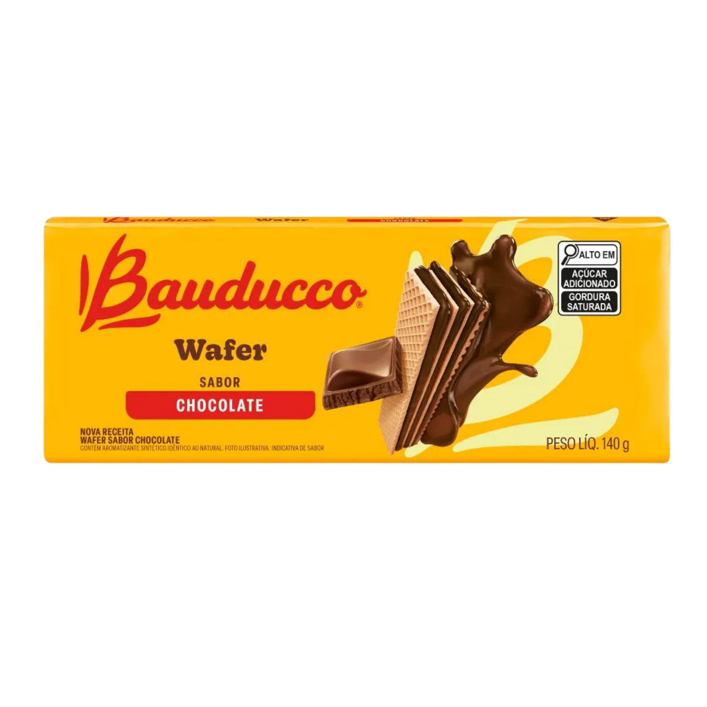 Biscoito Wafer Chocolate - BAUDUCCO - 140g