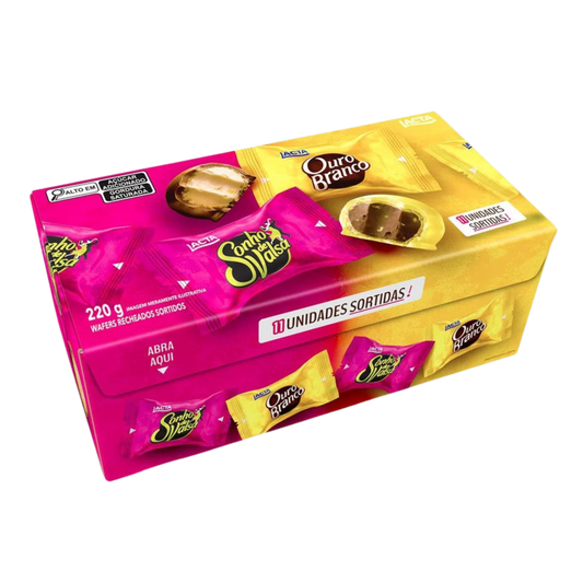 Caixa de Bombom Sonho de Valsa e Ouro Branco - LACTA - 220g