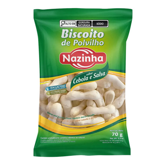 Biscoito de Polvilho Cebola e Salsa  - Nazinha - 70g