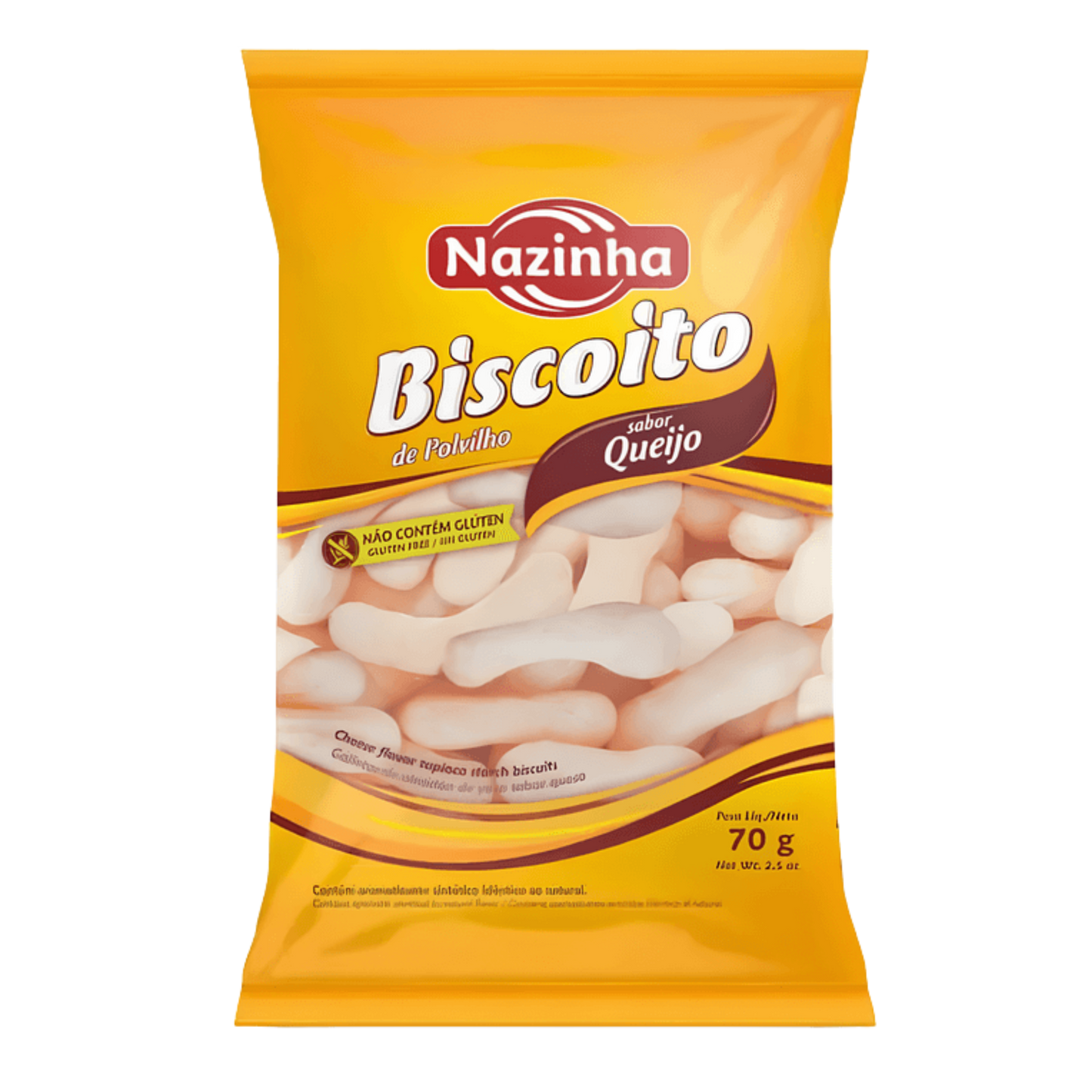 Biscoito de Polvilho Queijo - Nazinha - 70g