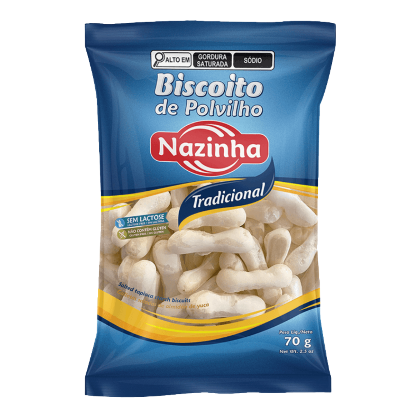 Biscoito de Polvilho Tradicional - Nazinha - 70g