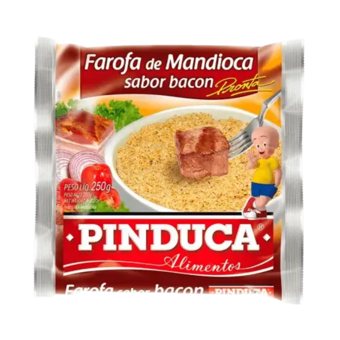 Farofa de Mandioca Sabor Bacon - PINDUCA - 250g