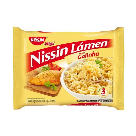 Macarrão Instantâneo (Miojo) Sabor Galinha - NISSIN - 85g