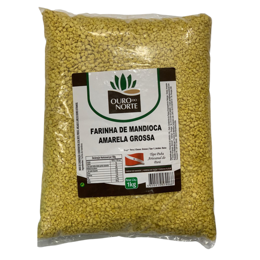 Farinha de Mandioca Amarela Grossa - Ouro do Norte - 1kg