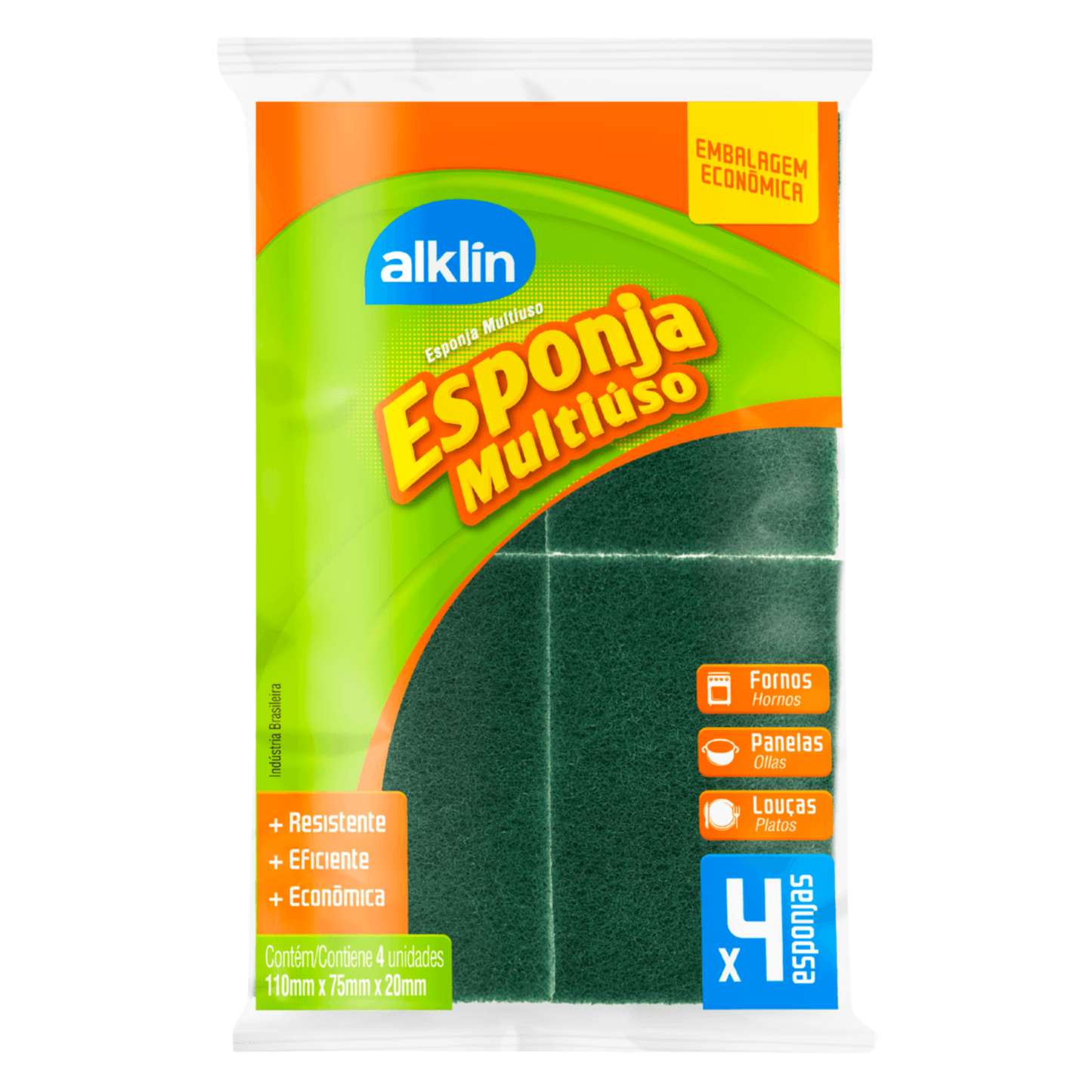 Esponja Multiuso - ALKLIN - 4und