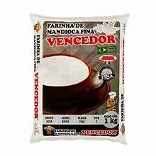 Farinha de Mandioca Branca Fina - Vencedor - 1kg